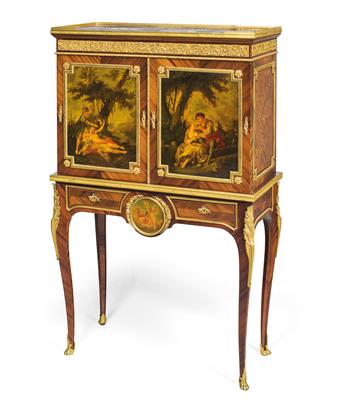 Outstanding French cabinet, - Works of Art (Furniture, Sculptures, Glass, Porcelain)