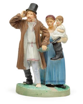 A Russian peasant family, - Starožitnosti (Nábytek, Sochařská díla, Sklo, Porcelán)