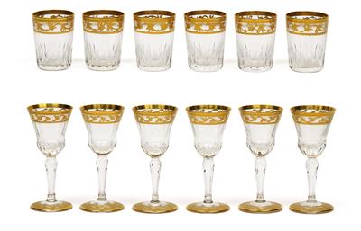 Saint-Louis spirits glasses, - Oggetti d'arte (mobili, sculture, vetri e porcellane)