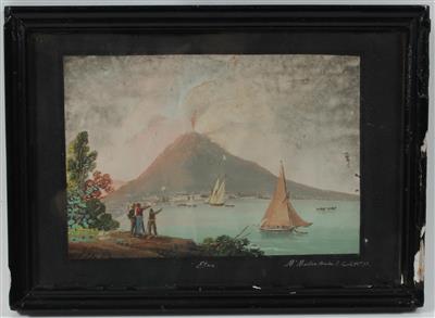 M. Mauton, Neapolitanische Schule, 19. Jahrhundert - Saisonabschluß-Auktion Bilder, Möbel und Antiquitäten