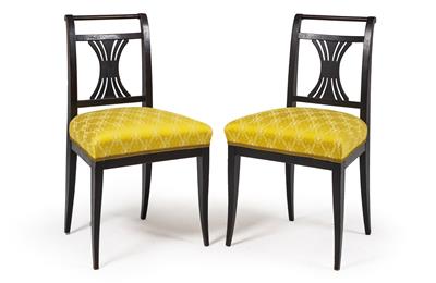 Paar provinzielle Biedermeier-Sessel, - Saisonabschluß-Auktion Bilder, Möbel und Antiquitäten