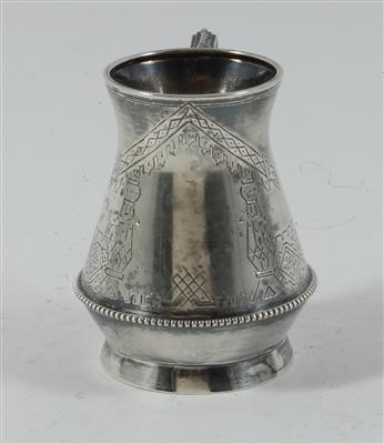 Russischer Silber Milchgießer, - Saisonabschluß-Auktion Bilder, Möbel und Antiquitäten