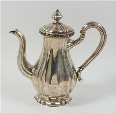 Budapester Silber Kaffeekanne, - Saisoneröffnungs-Auktion Antiquitäten & Bilder