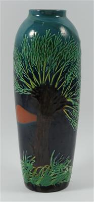 Max Läuger(1864-1952), Vase mit Weiden, - Saisoneröffnungs-Auktion Antiquitäten & Bilder