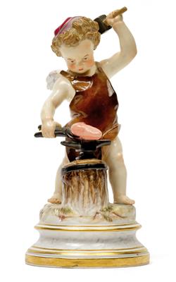 "Cupid forging hearts", - Oggetti d'arte (mobili, sculture, vetri, porcellane)