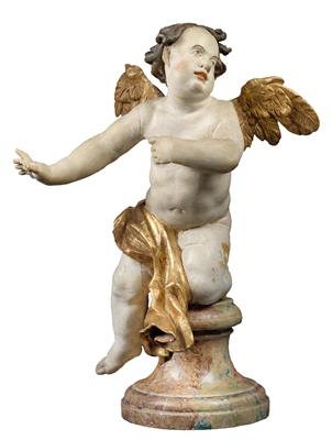 A Baroque angel, Paul Mödlhamer (c. 1680-1743) attributed, - Works of Art (Furniture, Sculptures, Glass, Porcelain)