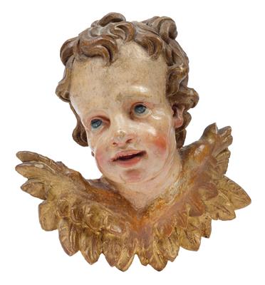 An angel’s head, - Works of Art (Furniture, Sculptures, Glass, Porcelain)