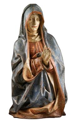 Gotische trauernde Maria, - Antiquitäten (Möbel, Skulpturen, Glas, Porzellan)