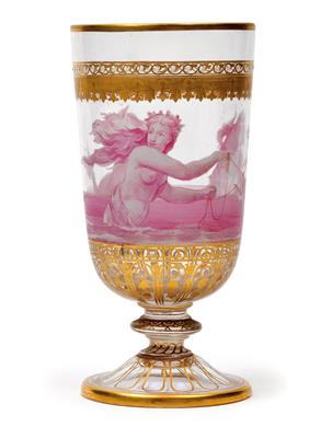 A Lobmeyr goblet, - Works of Art (Furniture, Sculptures, Glass, Porcelain)