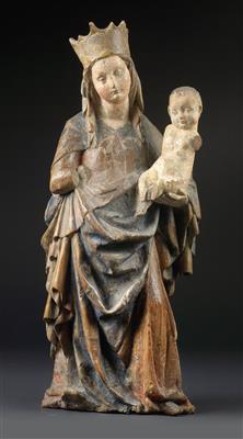 Madonna mit Kind, - Antiquitäten (Möbel, Skulpturen, Glas, Porzellan)