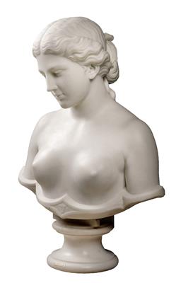 Pietro Franchi, bust of a woman, - Starožitnosti (Nábytek, Sochařská díla, Sklo, Porcelán)