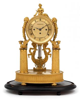 A bronze Viennese Empire clock - Oggetti d'arte (mobili, sculture, vetri, porcellane)