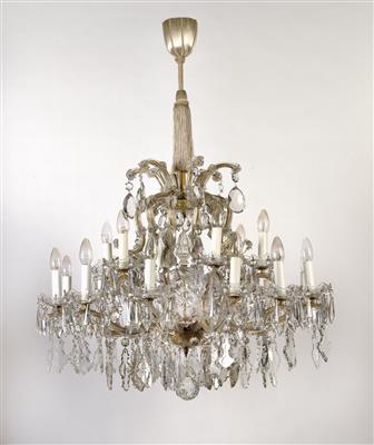 A glass chandelier in 'Maria Theresia' style, - Starožitnosti