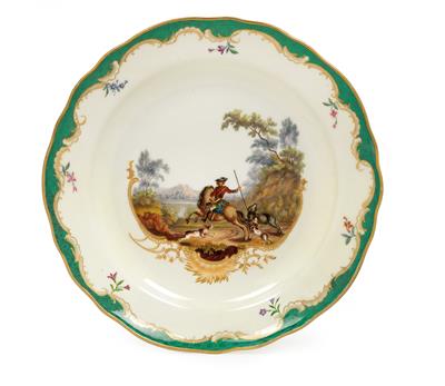 A hunting theme plate for Tsar Alexander II., - Starožitnosti