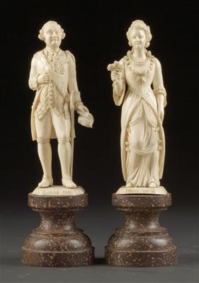 King Louis XVI of France and Queen Marie Antoinette, - Starožitnosti