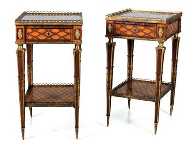 Rare pair of English side tables, - Starožitnosti