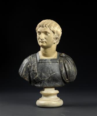 Büste eines römischen Imperators, - Antiquitäten