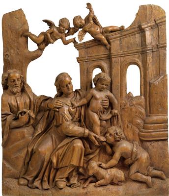 The Holy Family, relief, - Works of Art