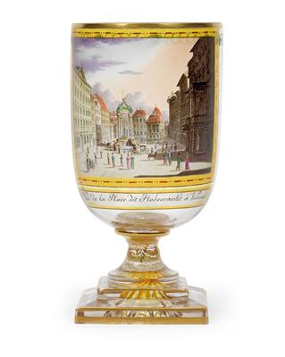 A Kothgasser goblet, - Works of Art