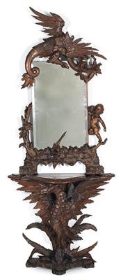 Rare model of a console mirror, - Oggetti d'arte