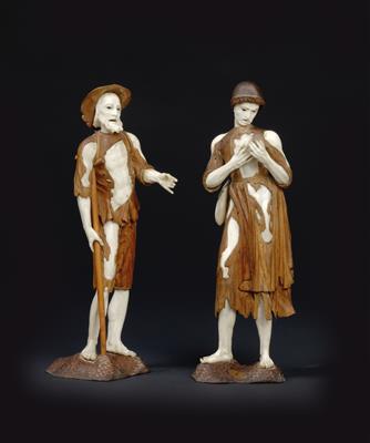 Stefan Föger the Younger, (1726 - 1770 Innsbruck), A pair of beggars, - Starožitnosti