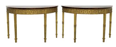 A pair of console tables, - Selected by Hohenlohe
