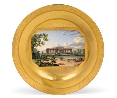 “Vue de la gloriétte au jardin J. R. de Schoenbrunn” - A veduta plate, - Oggetti d'arte