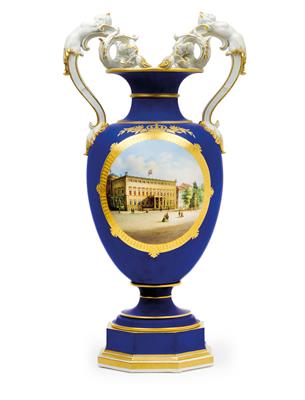 An amphora vase - “Palais des preußischen Königs und Deutschen Kaisers Wilhelm I.”, - Starožitnosti