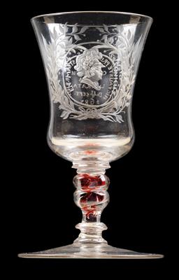 A Baroque goblet dated 1683, - Works of Art