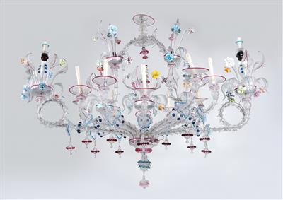Exceptionally large Murano chandelier, - Works of Art