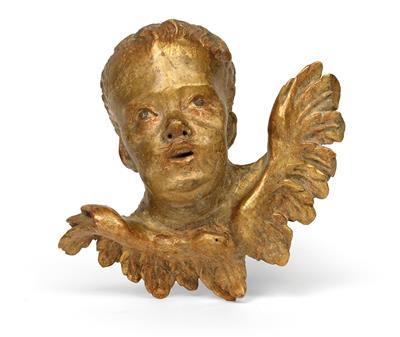 A Baroque head of an angel, - Oggetti d'arte