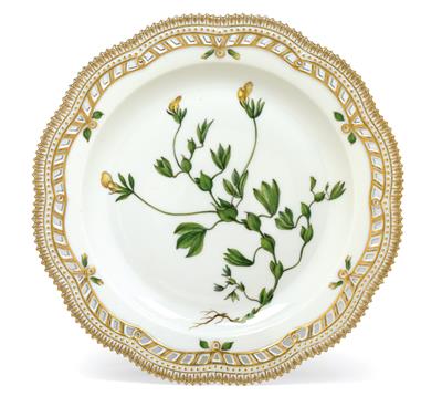 A Flora Danica platter “Lotus maritimus L.”, - Oggetti d'arte