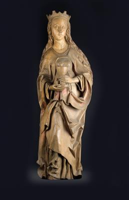 A Gothic St Barbara, - Works of Art