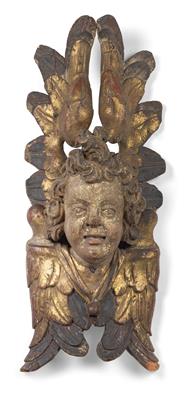 A large Renaissance head of an angel, - Oggetti d'arte