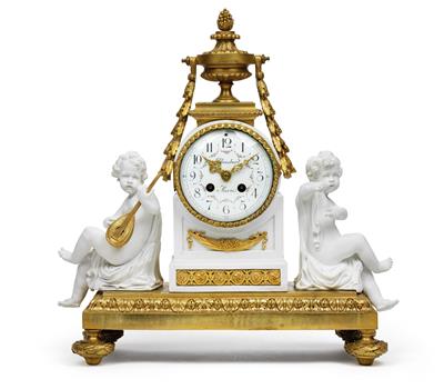 A mantelpiece clock, - Starožitnosti