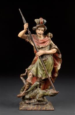 A Baroque St George, - Furniture and works of art