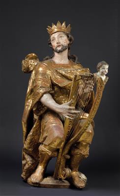 A large Baroque St David, - Mobili e oggetti d'arte