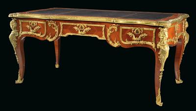 French bureau plat, - Furniture and works of art