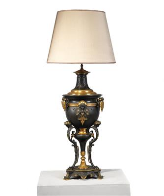 Historicist bronze lamp, - Mobili e oggetti d'arte