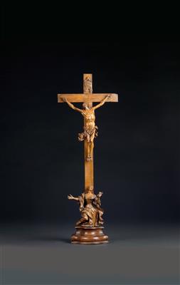 Johann Franz Schwanthaler (Ried 1683-1762), Christ Crucified, below whom St Mary Magdalene, - Nábytek