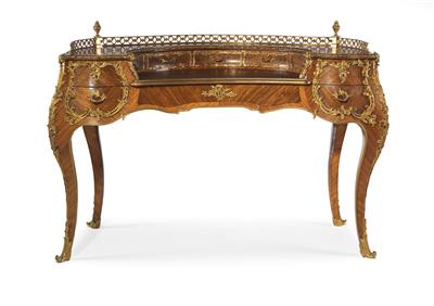 Kidney-shaped writing desk, - Furniture and works of art