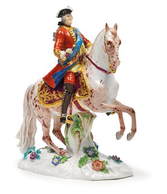 King August III on horseback, - Nábytek