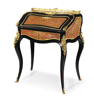Napoleon III Boulle secretary desk, - Furniture and works of art