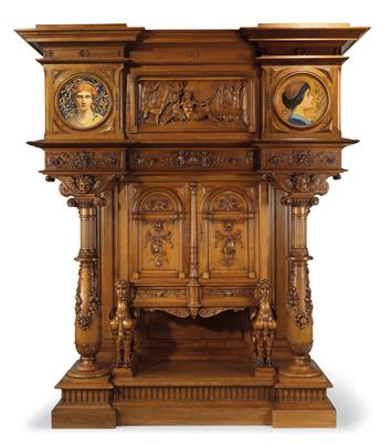 Neo-Renaissance cabinet, - Nábytek