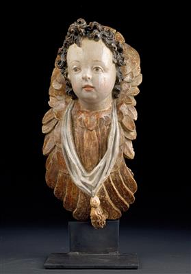 Workshop of Martin Zürn (Waldsee, circa 1590-1665 Braunau am Inn), A head of an angel, - Furniture and works of art