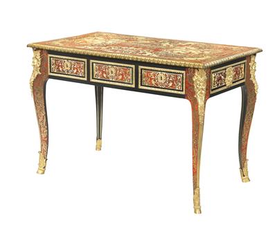 A French writing desk, - Works of Art - Furniture, Sculptures, Glass and Porcelain