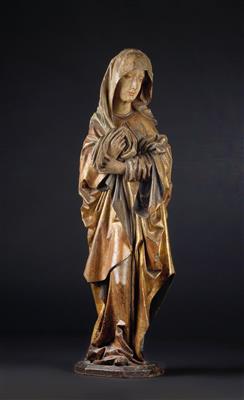 A Gothic grieving Madonna, - Works of Art - Furniture, Sculptures, Glass and Porcelain