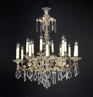 A Lobmeyr chandelier, - Works of Art - Furniture, Sculptures, Glass and Porcelain