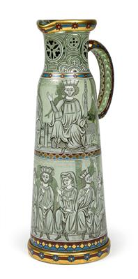 A Lobmeyr jug from the “Minnesänger” series, - Oggetti d'arte - Mobili, sculture, vetri e porcellane