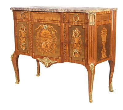 A magnificent French salon chest of drawers - Works of Art - Furniture, Sculptures, Glass and Porcelain